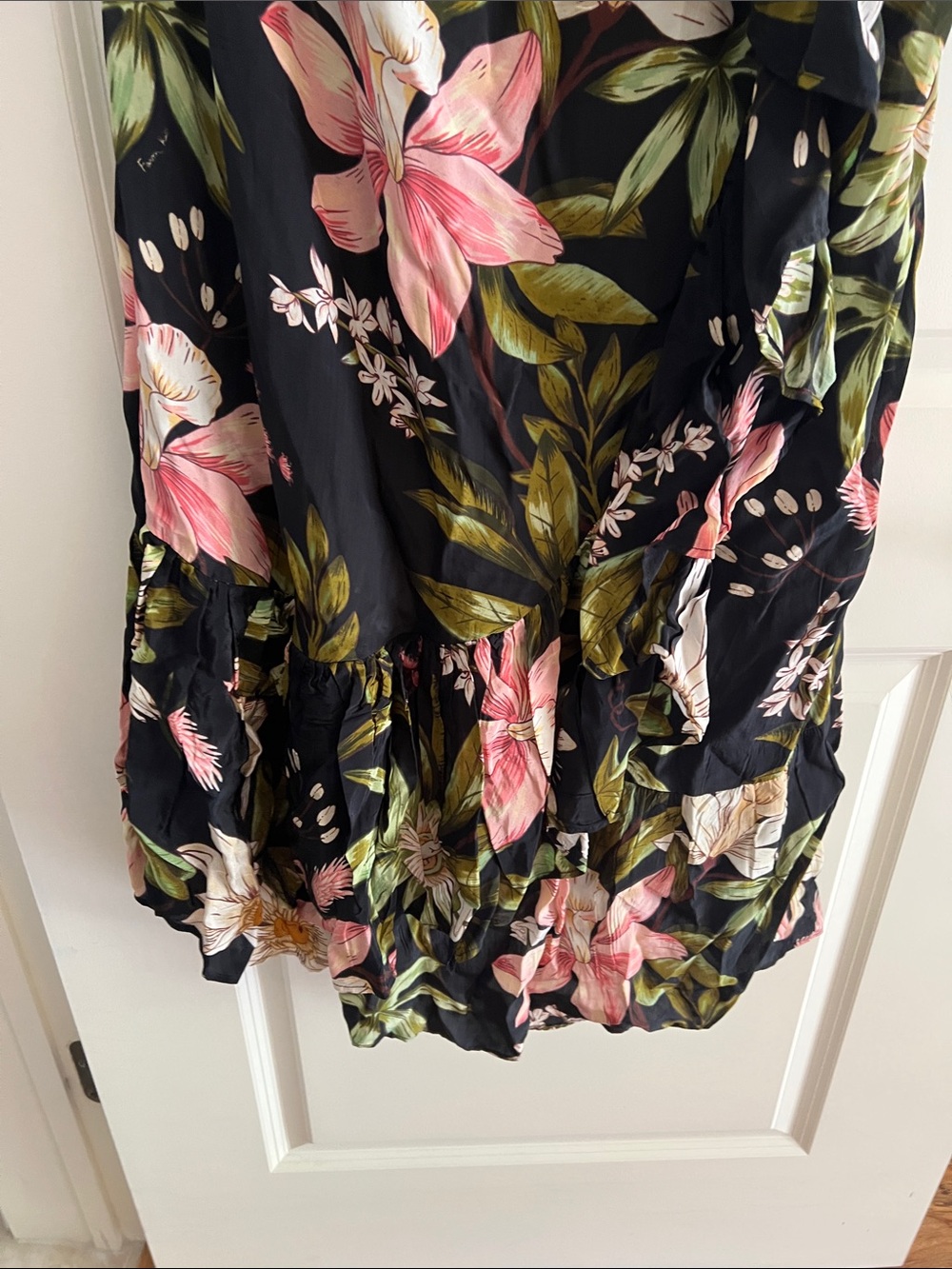 Farm Rio One-Shoulder Ruffle Hem Dress - Picture 5 of 6